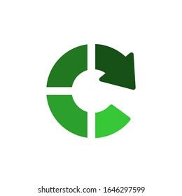 Recycle Letter C Logo Vector Stock Vector (Royalty Free) 1646297599 | Shutterstock