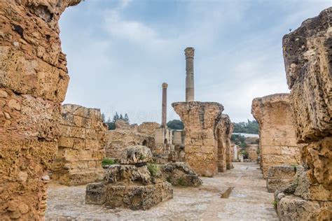 Ancient Ruins of Carthage, Tunisia Stock Photo - Image of mediterranean, landscape: 32176526