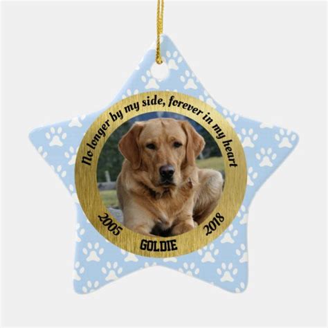 Personalized Dog Memorial Christmas Ornament | Zazzle.com