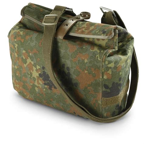 German Military Surplus Flecktarn Waterproof Shoulder Bag, New - 625255, Shoulder & Messenger ...