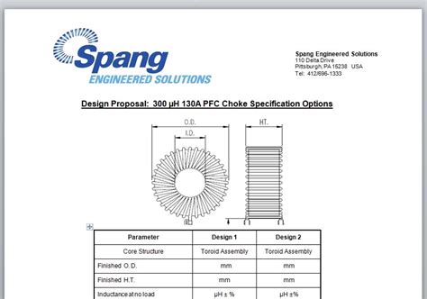 Ferrite Core Inductor Design