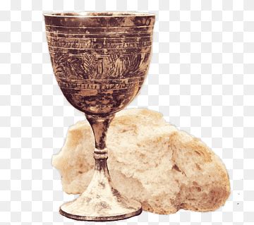 Free download | Gold and brown chalice and bread, Eucharist Baptism Communion Christian Church ...