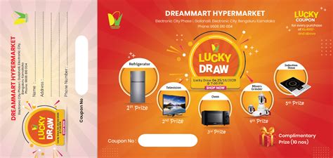 Lucky Draw Coupon Design | Digital :: Behance