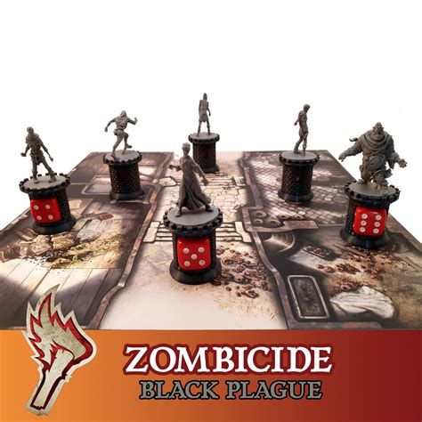 Zombicide Black Plague 6x Tower Zombie Counter Board Game - Etsy