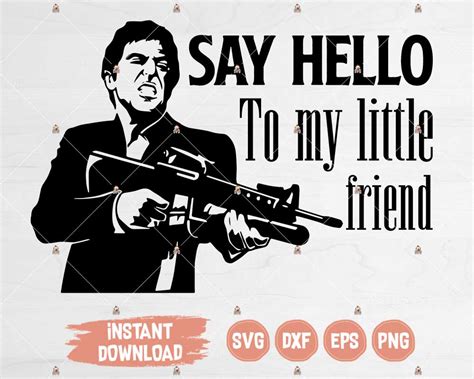 Scarface Say Hello To My Little Friend Poster