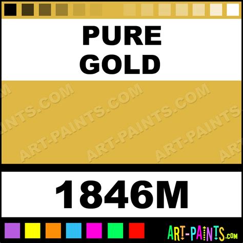 Pure Gold Model Metal Paints and Metallic Paints - 1846M - Pure Gold Paint, Pure Gold Color ...