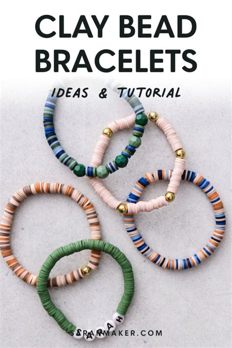 Clay Bead Bracelet Ideas and DIY Tutorial - Sarah Maker