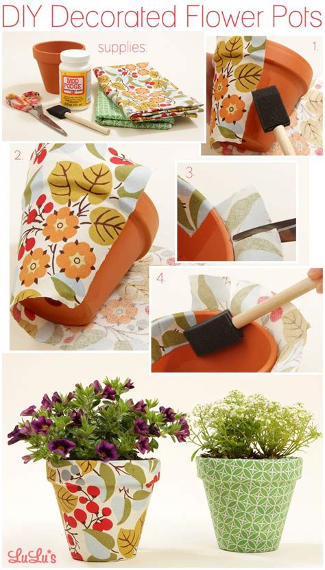 DIY: Decorated Flower Pots - Lulus.com Fashion Blog | Diy flower pots, Flower pot crafts ...