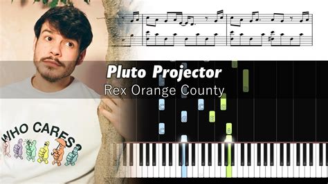 Rex Orange County - Pluto Projector - Piano Tutorial + SHEETS - YouTube