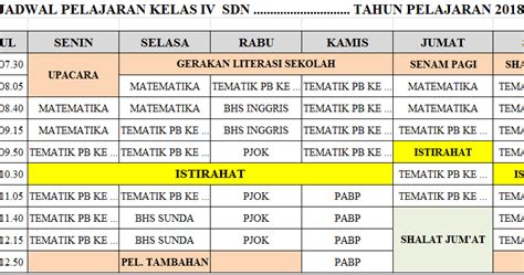 Contoh Jadwal Pelajaran Sma - Delinewstv