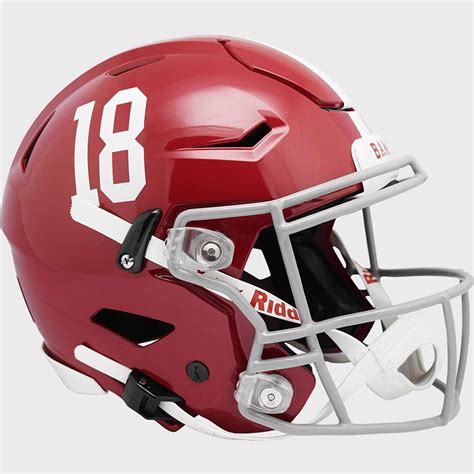 Alabama Crimson Tide #18 Riddell Full Size Authentic SpeedFlex Helmet