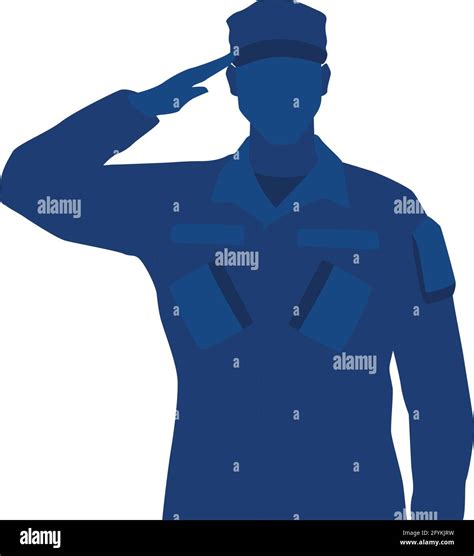 Silhouette of a US army man Stock Vector Image & Art - Alamy