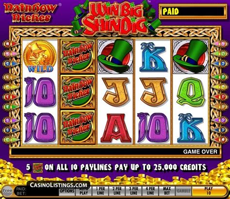 Free Rainbow Riches Win Big Shindig slot machine | Casino Listings