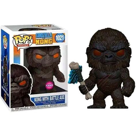 Funko Godzilla Vs Kong POP Movies Kong with Battle Axe Vinyl Figure 1021 Damaged Package - ToyWiz