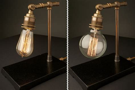 Vintage Industrial Brass Table Lamps - SHOUTS