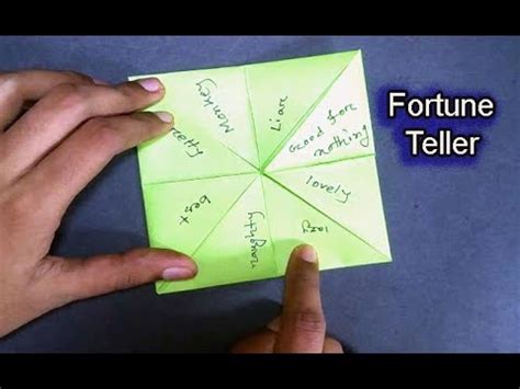 Paper Fortune Teller Game Rules - teachcreativa.com