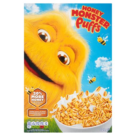 Honey Monster Puffs 320g | Kids Cereal | Iceland Foods