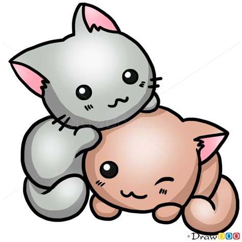 Cute Cat Cartoon Drawing at GetDrawings | Free download