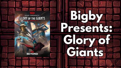 Bigby Presents: Glory of the Giants (Sourcebook Review) - LitRPG Reads