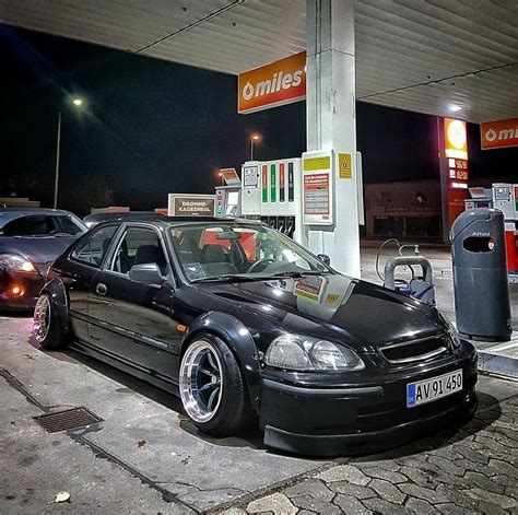 #Honda #Civic_Ek #Modified #Slammed #Stance #WideBody_Flares | Honda, Honda civic, Dream cars