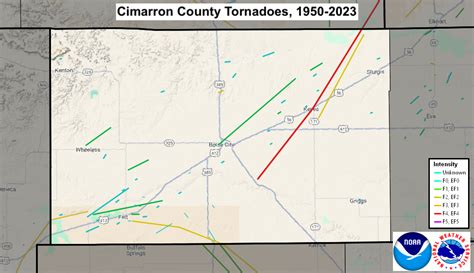 Cimarron County, OK Tornadoes (1875-Present)