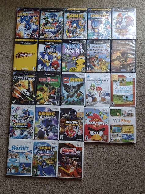 Here's my current gamecube and wii collection, I like what I have ...