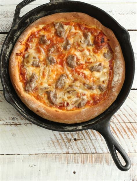 Cast Iron Pizza | A Farmgirl's Kitchen