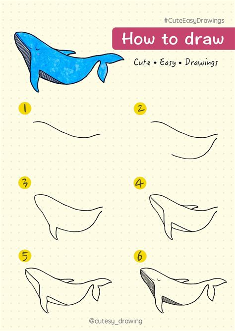 How To Draw A Whale Step By Step - Work on the whale's head. - Download ...