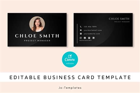 Business Card, Canva Template Graphic by Jo-templates · Creative Fabrica