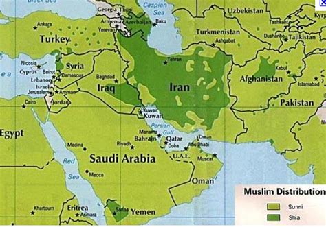 Infinitesimal Perturbations: Sunni Shiite Map