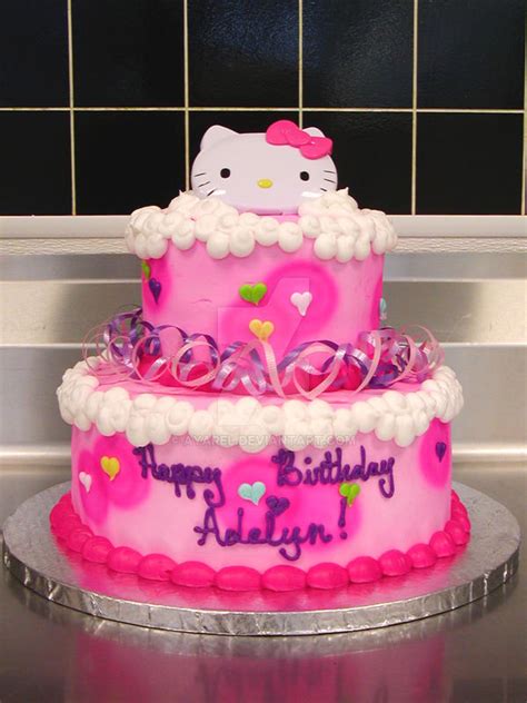 Hello Kitty birthday cake by ayarel on DeviantArt