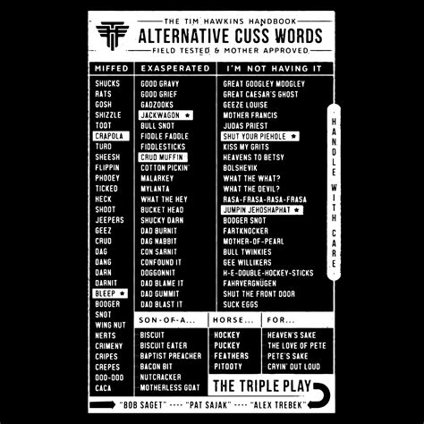 Alternative Cuss Words Printable - Printable Word Searches