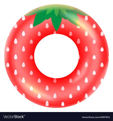 Floating pool ring summer fruit beach inflatable Vector Image