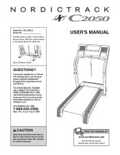 NordicTrack C2050 Treadmill Manual