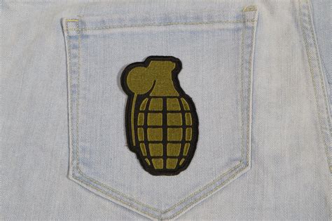 Grenade Patch In OD Green by Ivamis Patches