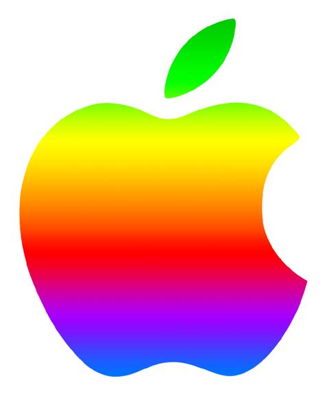 Colored Modern Apple Logo 2 by GreenMachine987 on DeviantArt