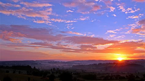 clouds, dawn, dusk, hills, landscape, mountains, nature, outdoors ...