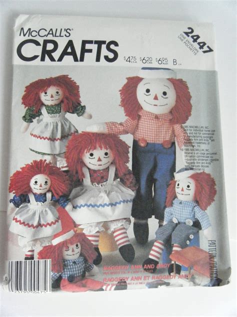 Classic Raggedy Ann and Andy patterns by McCall's Crafts