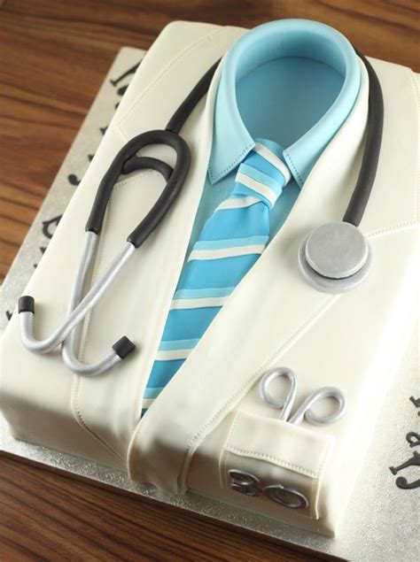 Doctor’s Lab Coat Cake | Doctor cake, Medical cake, Doctor birthday cake