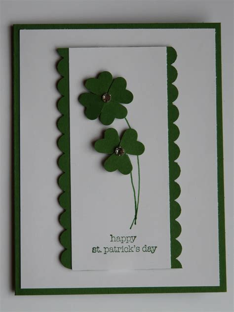 March Stampin' Up! Workshop (2014) - St. Patrick's Day card | St patricks day cards, Cards ...