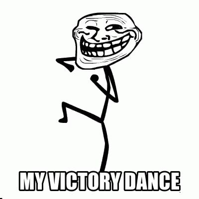 Victory Dance GIF - Victory Dance TrollFace - Discover & Share GIFs