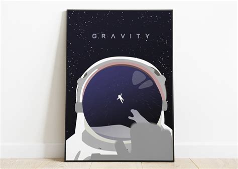 Digital Art Movie Poster: GRAVITY - Etsy