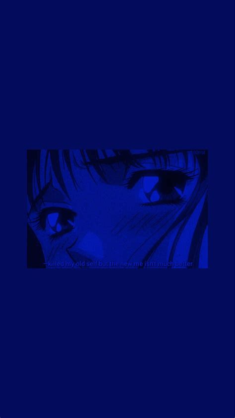 Aesthetic Blue Anime Wallpapers - Wallpaper Cave