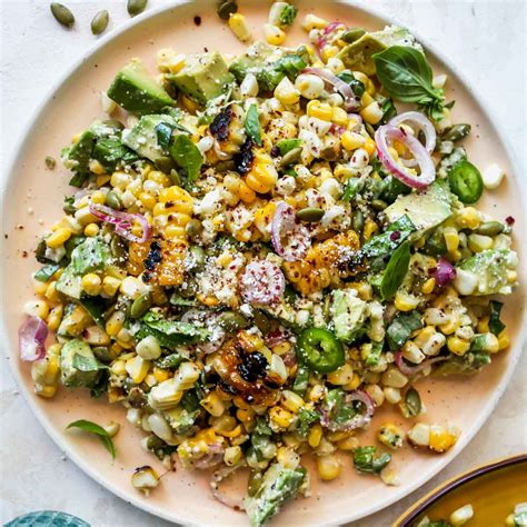 Fiesta Avocado Corn Salad - Dishing Out Health