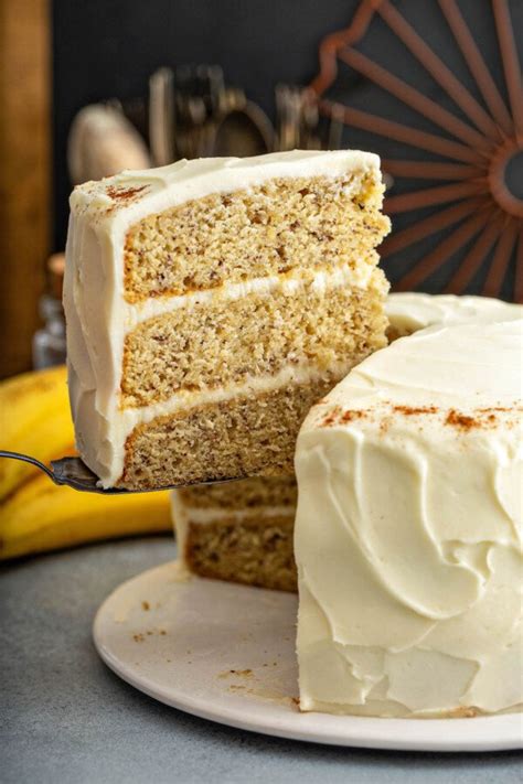 Best Banana Cake Recipe with Cinnamon Frosting | The Novice Chef