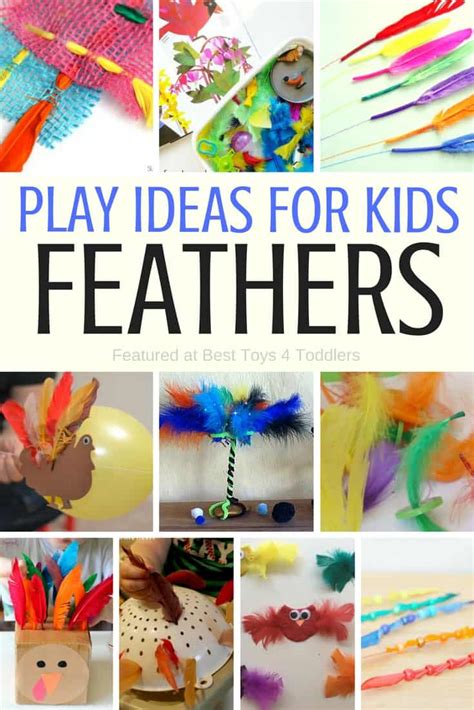 More than 70 activities for kids with feathers to play, learn and create