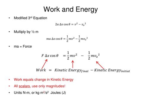 PPT - Work & Energy PowerPoint Presentation, free download - ID:3194436