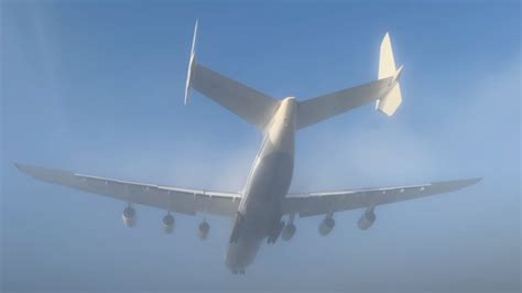 Here's What the Massive An-225's Wake Turbulence Does To Fog - The Aviationist