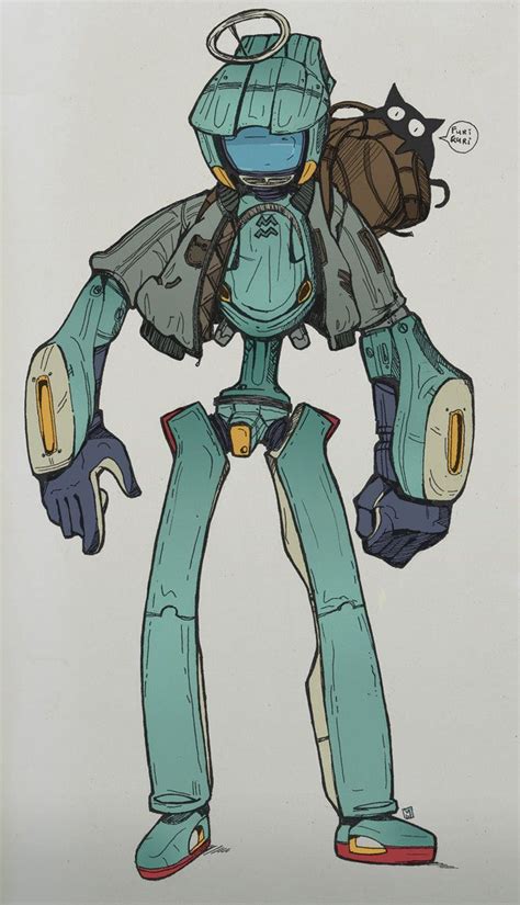 Kanti FLCL by Tanami-M on deviantART | Flcl, Robot art, Character design