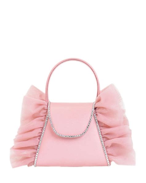 Andrea Wazen Pink And Crystal Swarovski Franca Purse | Galeries ...